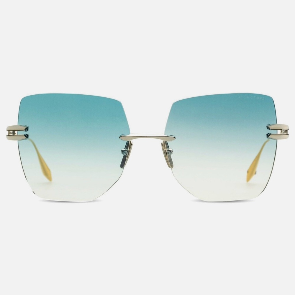 DITA EMBRA DTS155-A-03 Silver Gold Dark Gradient Lens Rimless Sunglasses- New - Picture 5 of 16